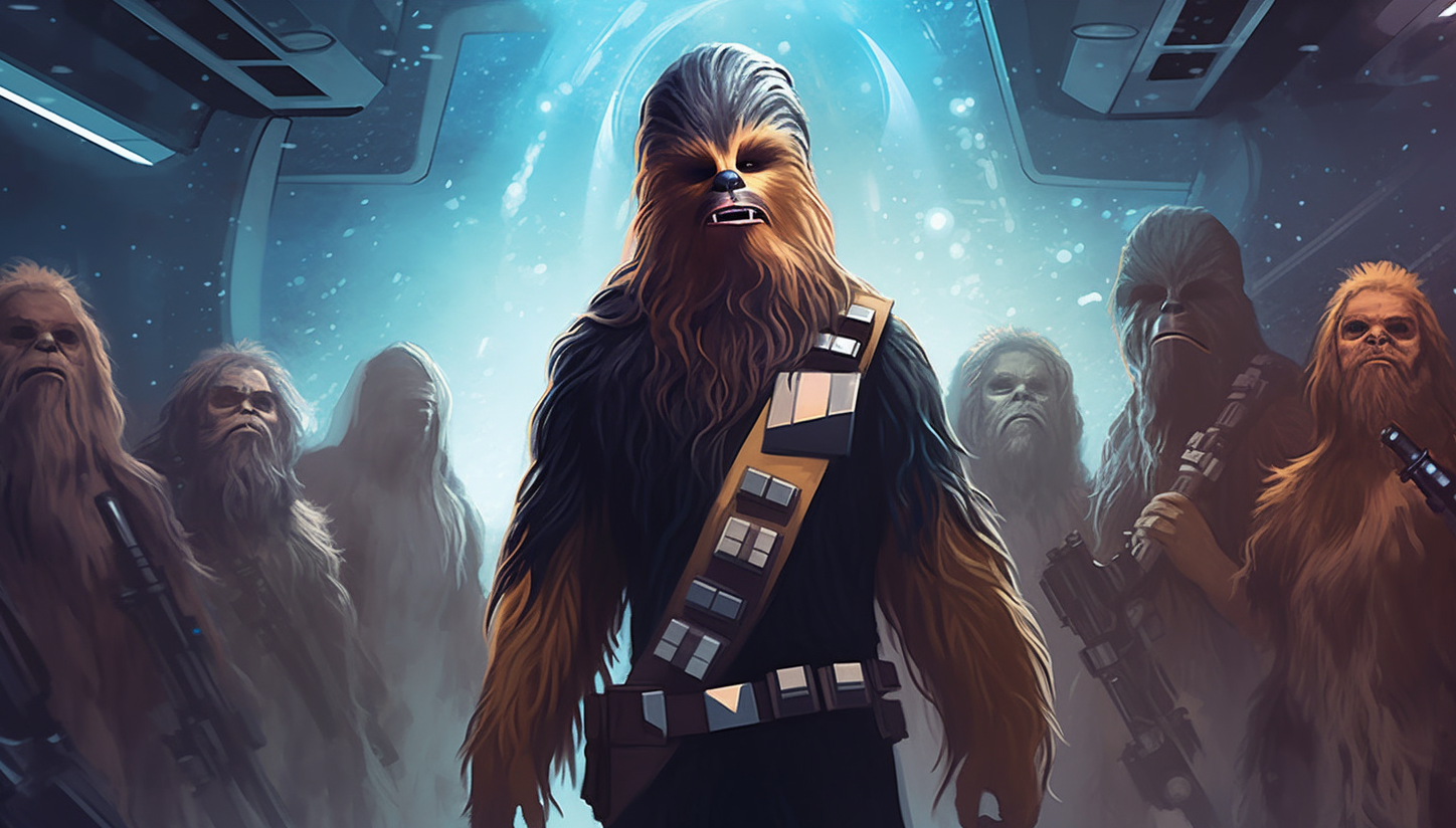 Chewbacca Standing Triumphantly